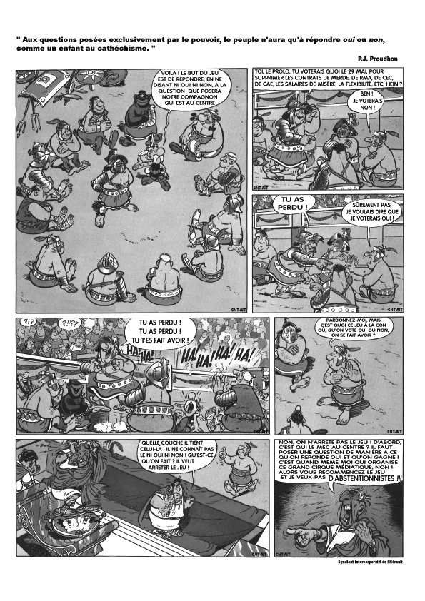 Astérix, Obélix et le référendum du 29 mai 2005